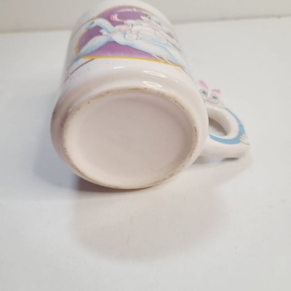 Vintage Kitsch Psychedelic Bunny Rabbit Kawaii Bunny Handle Quirky Coffee Mug - Picture 10 of 15